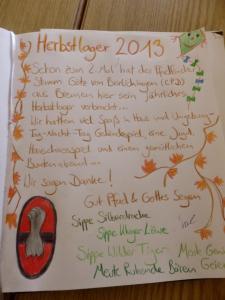 Stammes-Herbstlager 2013