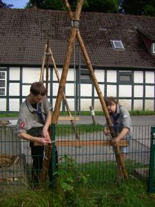 Johannisfeuer Vorbereitungen