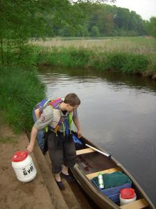 Sippenfahrt Abschlu&szlig;fahrt Jagender Jaguar Kanutour